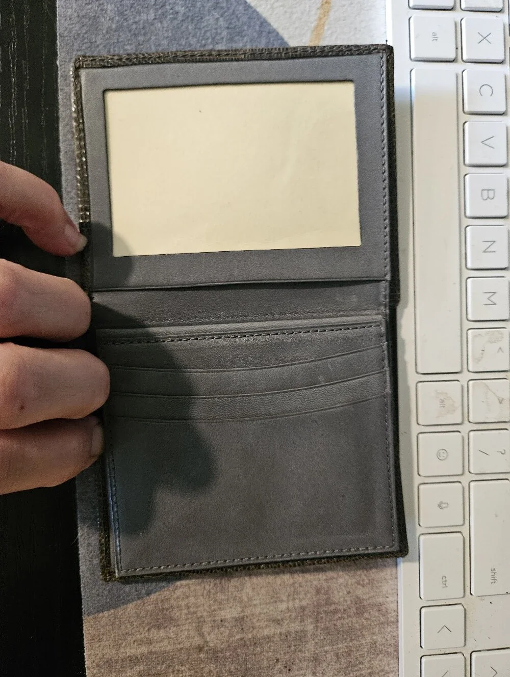 Genuine Lizard Skin Bifold Wallet Made In Spain Brown Exotic Leather